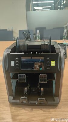 मुफ़्त स्पेयर पार्ट्स स्मार्ट 2CIS हैंडल रिचार्जेबल बैंकनोट सॉर्टर मशीन SJ-668L सीरियल नंबर के साथ डबल पॉकेट