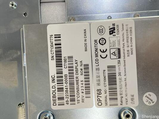 नए डाईबोल्ड एटीएन पार्ट्स डीबी डाईबोल्ड एटीएम पार्ट्स एलसीडी 15 इंच उपभोक्ता डिस्प्ले 49-223841-000बी 49223841000बी