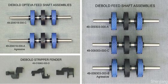 नई मूल Diebold एटीएम पार्ट्स Diebold Opteva 2.0 फीड शाफ्ट 49204018000d 49-204018-000d रबर