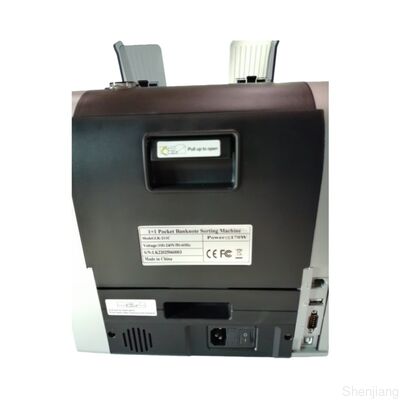 1+1 पॉकेट बैंकनोट सॉर्टिंग मशीन मनी काउंटर डिटेक्टर एलईडी डिस्प्ले के साथ काला LK22025060003