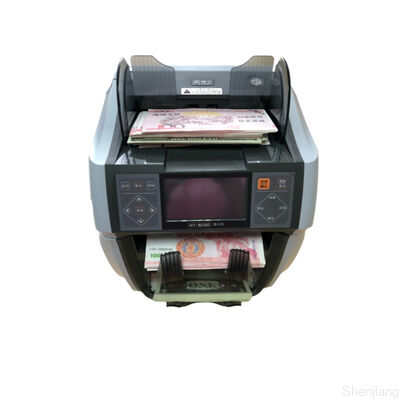 4.5 इंच टीएफटी बैंकनोट सॉर्टिंग मशीन एकाधिक मुद्रा के लिए दोहरी जेब