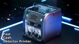 प्रिंटर और लाइफटाइम वारंटी के साथ SJ668 पोर्टेबल मल्टी-करेंसी बैंकनोट डिटेक्टर